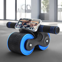 Thumbnail for Everfit Ab Roller Automatic Rebound Abdominal Wheel Home Gym Workout Blue