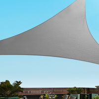 Thumbnail for Instahut Shade Sail 6x6x6m Triangle 280GSM 98% Grey Shade Cloth