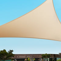 Thumbnail for Instahut Shade Sail Cloth Shadecloth Triangle Sun Canopy 6.1x6.1x6.1M