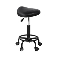 Thumbnail for Artiss Salon Stool Saddle Swivel Chair