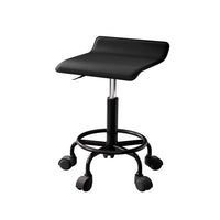 Thumbnail for Artiss Salon Stool Square Swivel Chair Black