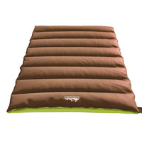 Thumbnail for Weisshorn Sleeping Bag Double Bags Thermal Camping Hiking Tent Brown -5°C