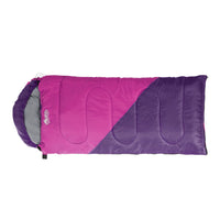 Thumbnail for Weisshorn Sleeping Bag Kids Single 172cm Thermal Camping Hiking Pink