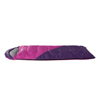 Thumbnail for Weisshorn Sleeping Bag Kids Single 172cm Thermal Camping Hiking Pink