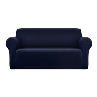 Thumbnail for Artiss Sofa Cover Couch Covers 3 Seater Stretch Navy