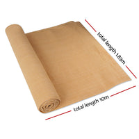 Thumbnail for Instahut 90% Shade Cloth 1.83x10m Shadecloth Sail Heavy Duty Beige