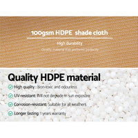 Thumbnail for Instahut 50% Shade Cloth 1.83x20m Shadecloth Sail Heavy Duty Beige