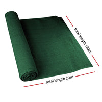 Thumbnail for Instahut 70% Shade Cloth 1.83x20m Shadecloth Sail Heavy Duty Green