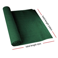 Thumbnail for Instahut 90% Shade Cloth 3.66x10m Shadecloth Sail Heavy Duty Green