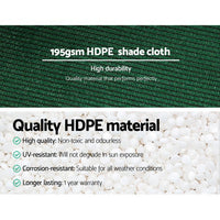 Thumbnail for Instahut 90% Shade Cloth 3.66x10m Shadecloth Sail Heavy Duty Green