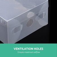 Thumbnail for Artiss 20X Shoe Box Storage Clear Case Foldable Stackable