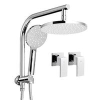 Thumbnail for Cefito 9'' Rain Shower Head Set Handheld Round High Pressure Twins Tap Chome