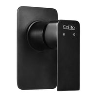 Thumbnail for Cefito Shower Mixer Tap Wall Bath Taps Brass Hot Cold Basin Bathroom Black