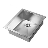 Thumbnail for Cefito Kitchen Sink 45X39CM Stainless Steel Basin Single Bowl Laundry Silver