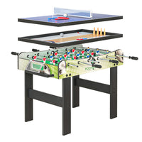 Thumbnail for 4-in-1 Games Table Soccer Foosball Table Tennis Bowling Shuffleboard Party Gift