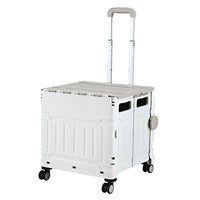 Thumbnail for Emajin Shopping Trolley Cart 75L Foldable White