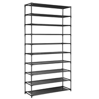 Thumbnail for Artiss 10-Tier Shoe Rack Stackable 50 Pairs Black