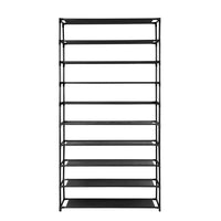 Thumbnail for Artiss 10-Tier Shoe Rack Stackable 50 Pairs Black