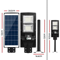 Thumbnail for Leier 160 LED Solar Street Light 120W Flood Motion Sensor Remote Outdoor Wall Lamp