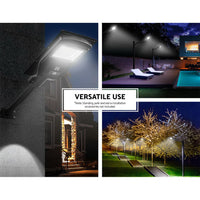 Thumbnail for Leier 80 LED Solar Street Light 90W Flood Motion Sensor Remote Outdoor Wall Lamp