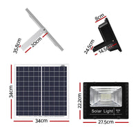 Thumbnail for Leier 80 LED Solar Street Light 60W Flood Motion Sensor Remote Outdoor Wall Lamp