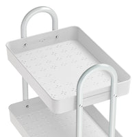 Thumbnail for Artiss Storage Trolley Kitchen Cart 3 Tiers Rack Shelf Organiser Wheels White