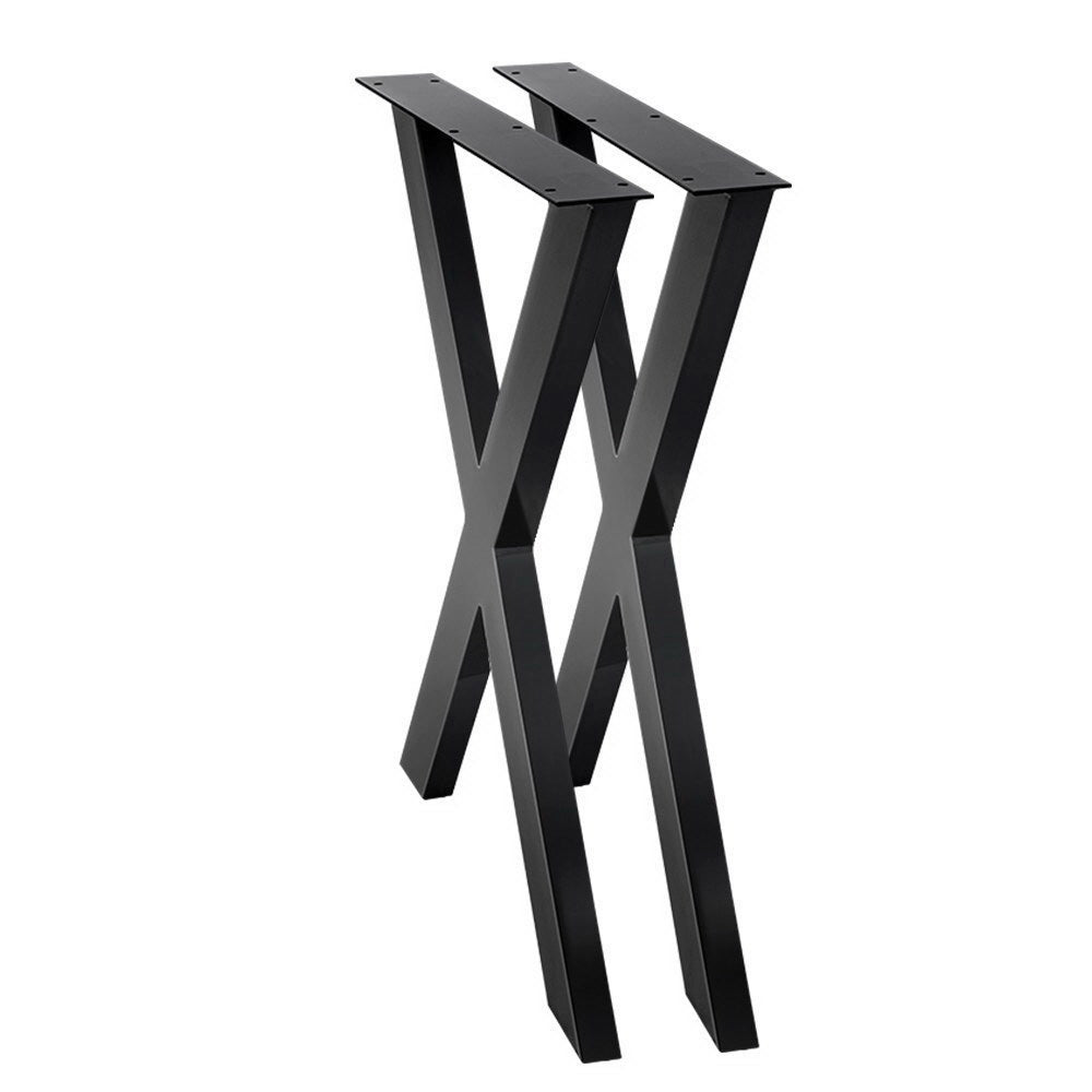 Artiss Metal Table Legs DIY X-shaped 71X60CM Set of 2