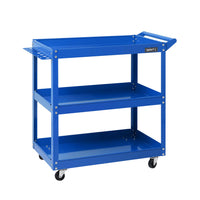 Thumbnail for Giantz 3-Tier Tool Cart Trolley Workshop Garage Storage Organizer Blue