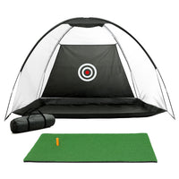 Thumbnail for Everfit 3M Golf Practice Net And Training Mat Set Driving Target Black