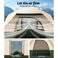 Thumbnail for Weisshorn Family Camping Tent 4 Person Hiking Beach Tents Green