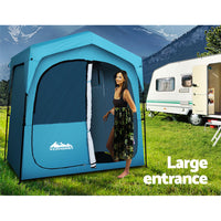 Thumbnail for Weisshorn Double Camping Shower Toilet Tent Outdoor Fast Set Up Change Room