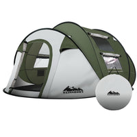 Thumbnail for Weisshorn Instant Up Camping Tent 4-5 Person Pop up Tents Family Hiking Beach Dome