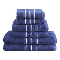 Thumbnail for 6 Pack Bath Towels Set Cotton Towel Navy