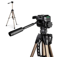 Thumbnail for Weifeng Professional Camera Tripod Stand Mount DSLR Travel Adjustable 62-160cm Gold