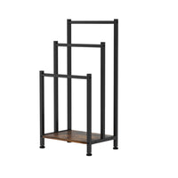 Thumbnail for 3 Tier Towel Rack Rail Freestanding Holder Bathroom Organizer Laundry Drying Bar