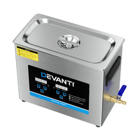 Thumbnail for Devanti 6.5L Ultrasonic Cleaner Heater Cleaning Machine Timer Industrial 180W