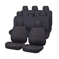 Thumbnail for Seat Covers for TOYOTA LANDCRUISER 200 SERIES GXL - 60TH ANNIVERSARY VDJ200R-UZJ200R-URJ202R 11/2008 - ON 4X4 SUV/WAGON 8 SEATERS FMR CHARCOAL ALL TERRAIN