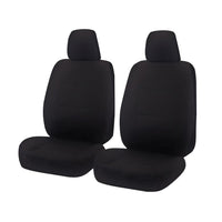 Thumbnail for Seat Covers for NISSAN NAVARA D23 SERIES 1-3 NP300 03/2015 - ON SINGLE / DUAL CAB FRONT 2X BUCKETS BLACK ALL TERRAIN