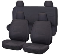 Thumbnail for Seat Covers for NISSAN NAVARA D23 SERIES 3 NP300 11/2017 - 11/2020 DUAL CAB FR CHARCOAL ALL TERRAIN