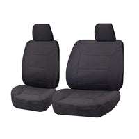 Thumbnail for Seat Covers for FORD RANGER PX SERIES 10/2011 - 2016 SINGLE CAB CHASSIS FRONT BUCKET + _ BENCH CHARCOAL ALL TERRAIN