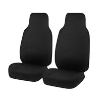 Thumbnail for Seat Covers for TOYOTA HI ACE TRH-KDH SERIES 03/2005 - 01/2019 LWB SINGLE / CREW CAB / COMMUTER BUS FRONT 2X HIGH BUCKETS BLACK CHALLENGER