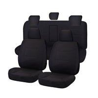 Thumbnail for Seat Covers for HOLDEN COLORADO RG SERIES FR 06/2012 - ON DUAL FR BLACK CHALLENGER