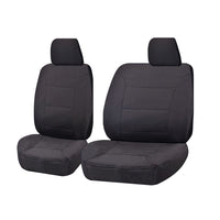 Thumbnail for Seat Covers for ISUZU D-MAX 06/2012 - 2016 SINGLE CAB CHASSIS UTILITY FRONT BUCKET + _ BENCH CHARCOAL CHALLENGER