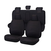 Thumbnail for Seat Covers for ISUZU D-MAX 06/2012 - 06/2020 DUAL CAB CHASSIS UTILITY FR BLACK CHALLENGER