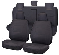 Thumbnail for Seat Covers for ISUZU D-MAX 06/2012 - 06/2020 DUAL CAB CHASSIS UTILITY FR CHARCOAL CHALLENGER