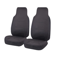 Thumbnail for Seat Covers for TOYOTA HILUX SR GUN123R / GUN126R SERIES 08/2015 - ON SINGLE CAB CHASSIS FRONT 2 X HIGH BUCKETS CHARCOAL CHALLENGER