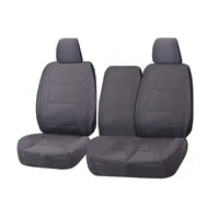 Thumbnail for Seat Covers for HYUNDAI ILOAD TQ 1-5 08/2008 - 05/2021 SINGLE/CREW CAB UTILITY VAN FRONT BUCKET + _ BENCH WITH FOLD DOWN ARMREST CHARCOAL CHALLENGER