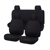 Thumbnail for Seat Covers for NISSAN NAVARA D23 SERIES 3 NP300 11/2017 -11/ 2020 DUAL CAB FR BLACK CHALLENGER