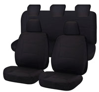 Thumbnail for Seat Covers for FORD RANGER PX SERIES 10/2011 - 2015 DUAL CAB FRONT FR BLACK CHALLENGER