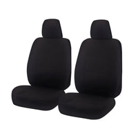 Thumbnail for Seat Covers for FORD RANGER PX - PXII SERIES 10/2011 - ON SINGLE / SUPER / DUAL CAB FRONT 2 BUCKETS BLACK CHALLENGER